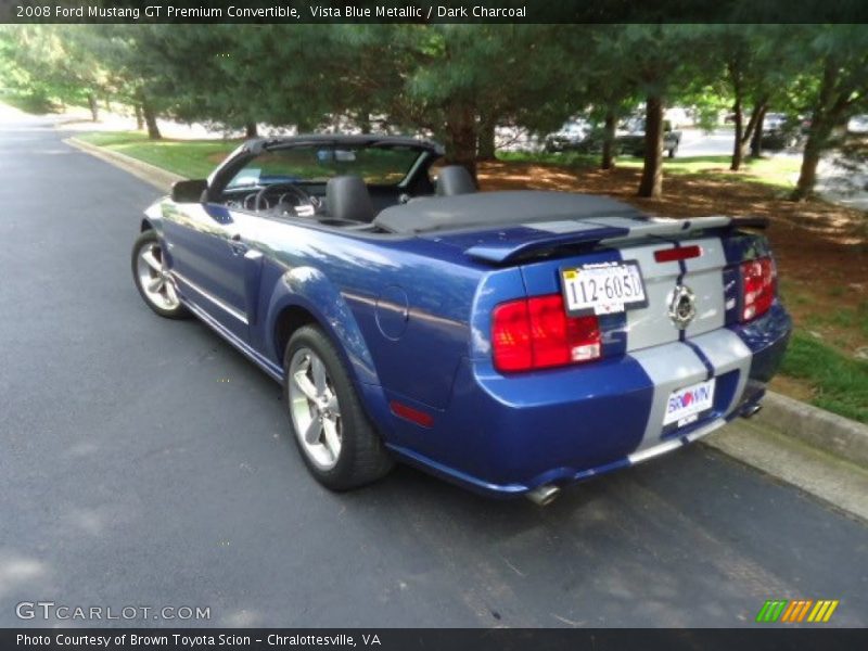 Vista Blue Metallic / Dark Charcoal 2008 Ford Mustang GT Premium Convertible