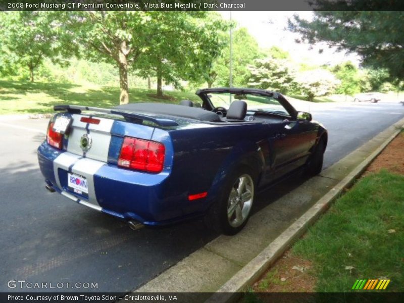 Vista Blue Metallic / Dark Charcoal 2008 Ford Mustang GT Premium Convertible