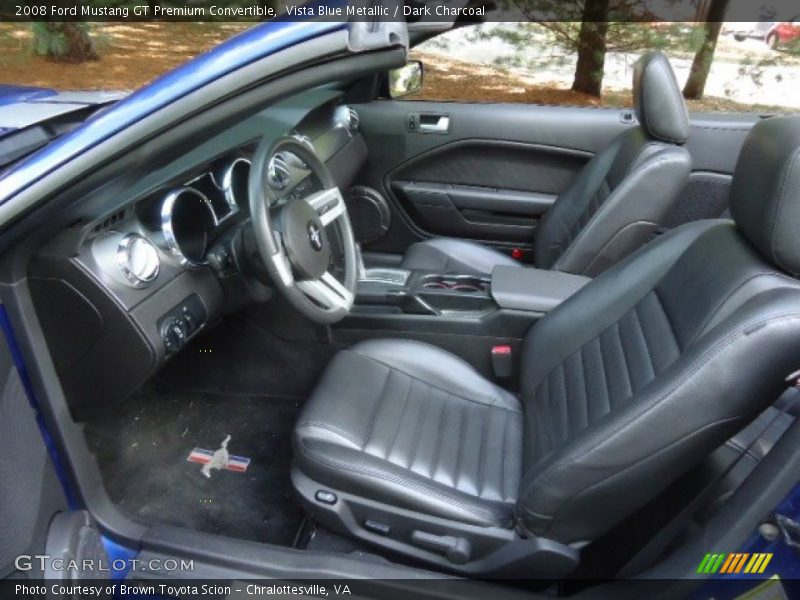 Vista Blue Metallic / Dark Charcoal 2008 Ford Mustang GT Premium Convertible