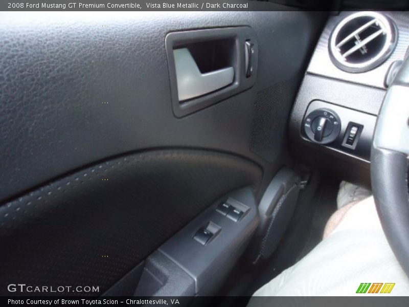 Vista Blue Metallic / Dark Charcoal 2008 Ford Mustang GT Premium Convertible