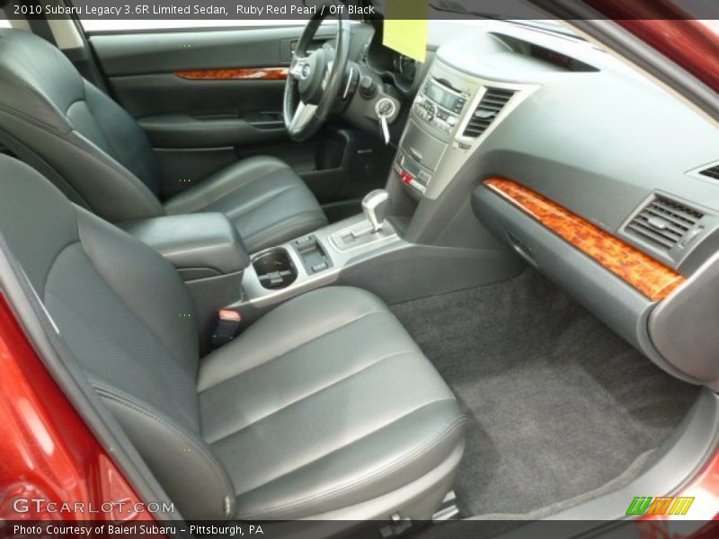 Ruby Red Pearl / Off Black 2010 Subaru Legacy 3.6R Limited Sedan