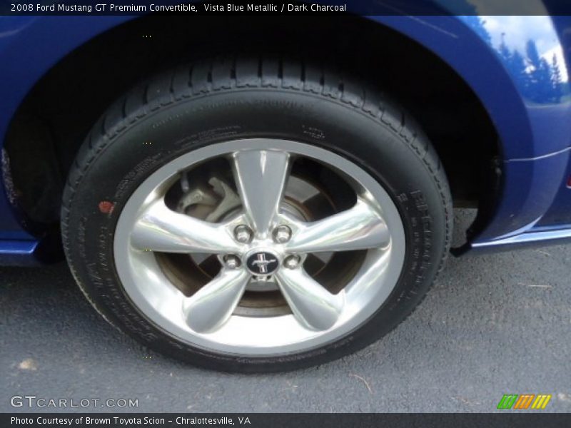 Vista Blue Metallic / Dark Charcoal 2008 Ford Mustang GT Premium Convertible