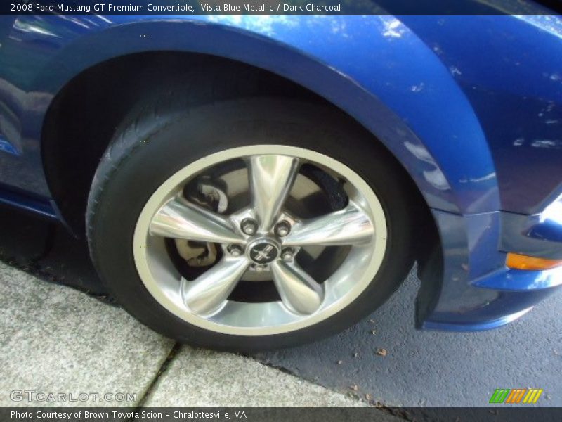 Vista Blue Metallic / Dark Charcoal 2008 Ford Mustang GT Premium Convertible