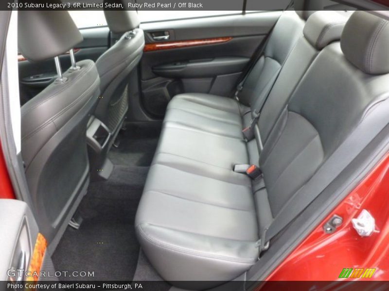 Ruby Red Pearl / Off Black 2010 Subaru Legacy 3.6R Limited Sedan
