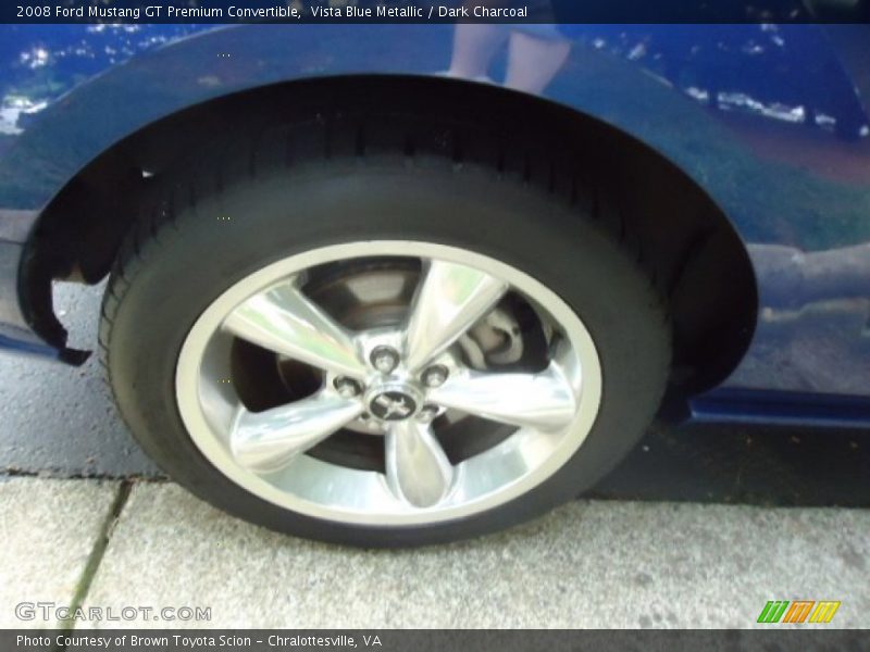 Vista Blue Metallic / Dark Charcoal 2008 Ford Mustang GT Premium Convertible