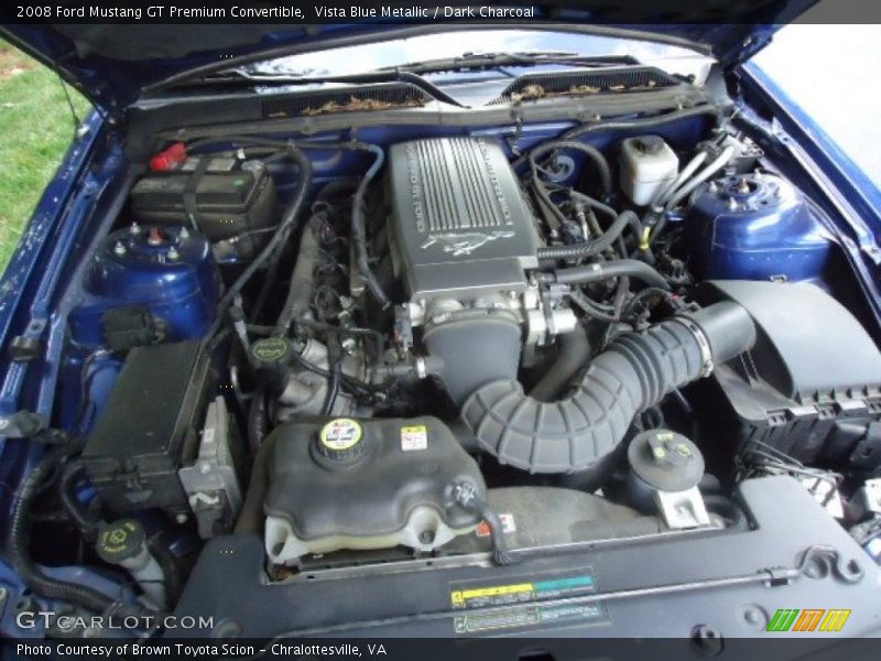 Vista Blue Metallic / Dark Charcoal 2008 Ford Mustang GT Premium Convertible