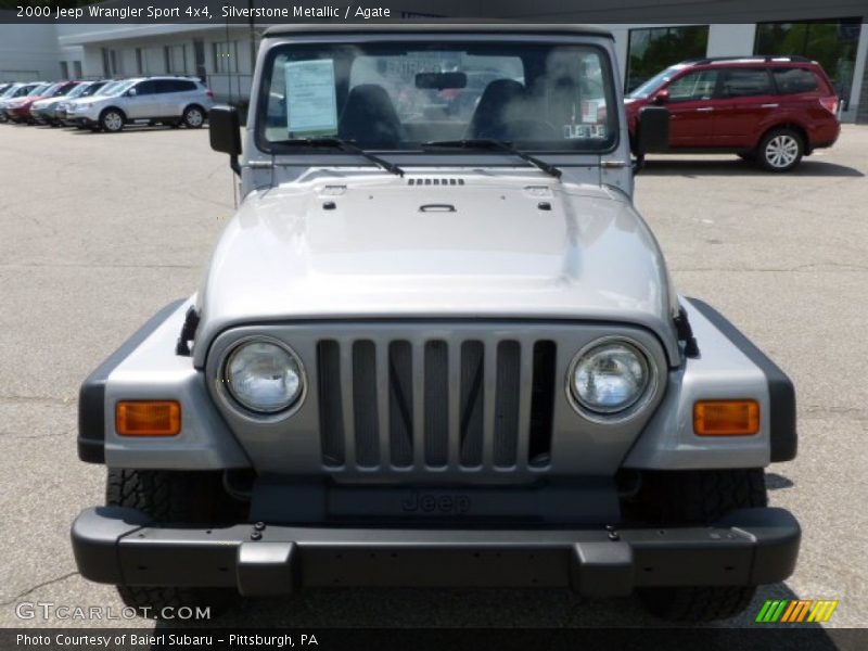 Silverstone Metallic / Agate 2000 Jeep Wrangler Sport 4x4
