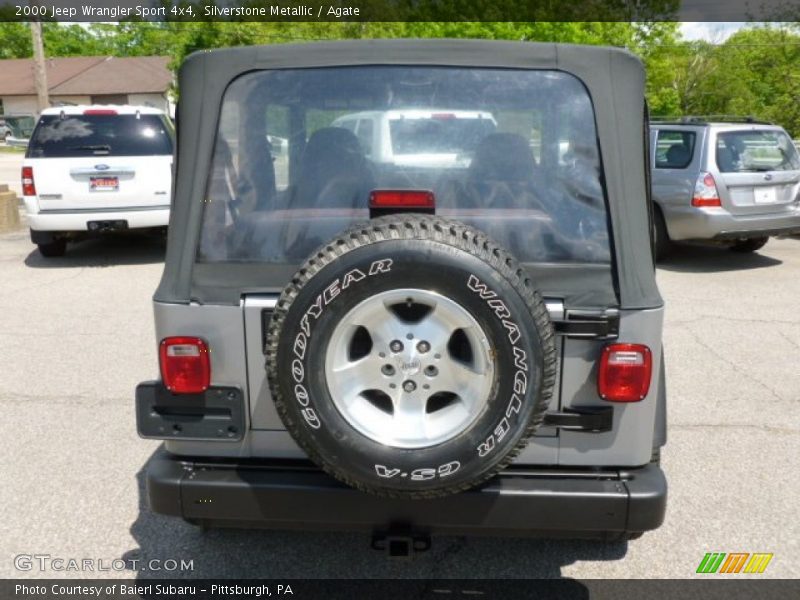Silverstone Metallic / Agate 2000 Jeep Wrangler Sport 4x4