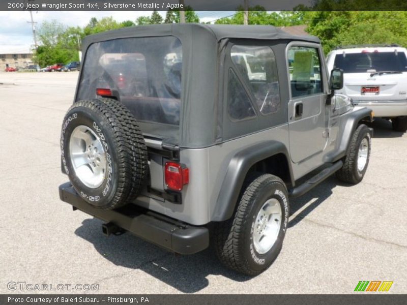 Silverstone Metallic / Agate 2000 Jeep Wrangler Sport 4x4