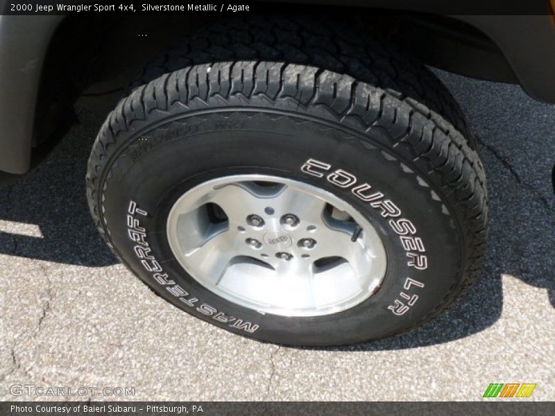 Silverstone Metallic / Agate 2000 Jeep Wrangler Sport 4x4