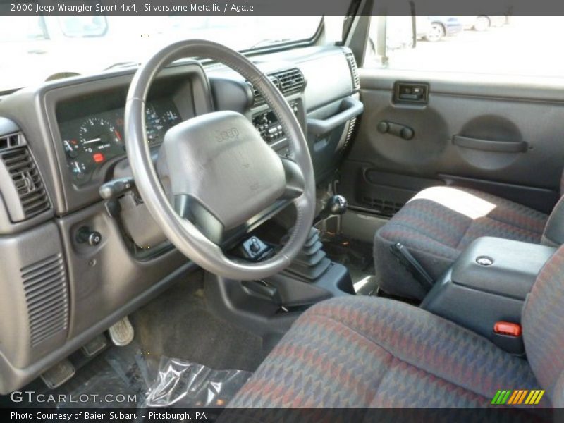 Silverstone Metallic / Agate 2000 Jeep Wrangler Sport 4x4