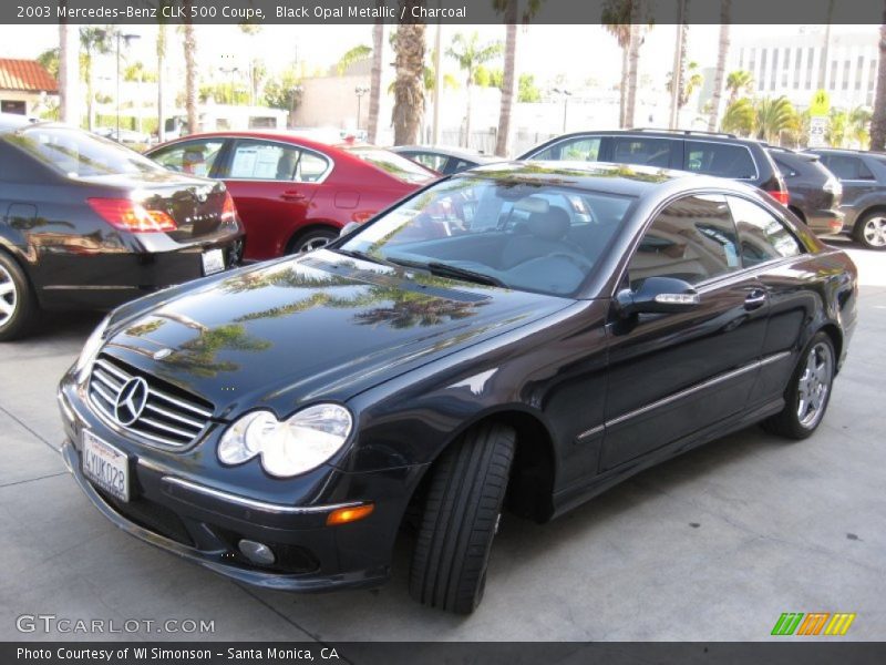 Black Opal Metallic / Charcoal 2003 Mercedes-Benz CLK 500 Coupe