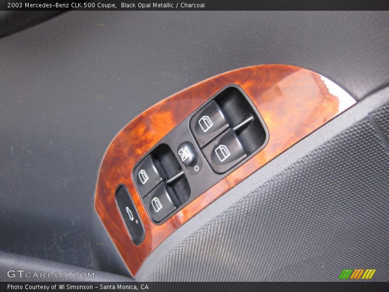 Black Opal Metallic / Charcoal 2003 Mercedes-Benz CLK 500 Coupe