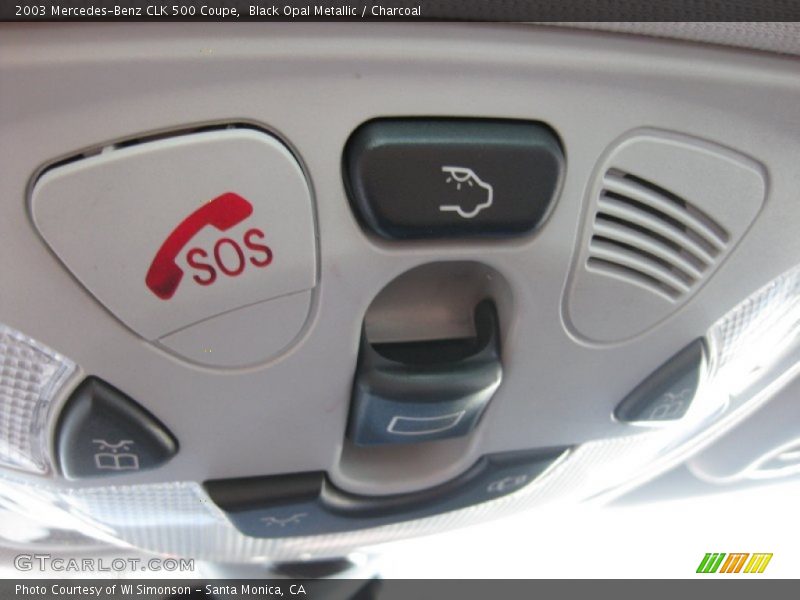 Black Opal Metallic / Charcoal 2003 Mercedes-Benz CLK 500 Coupe