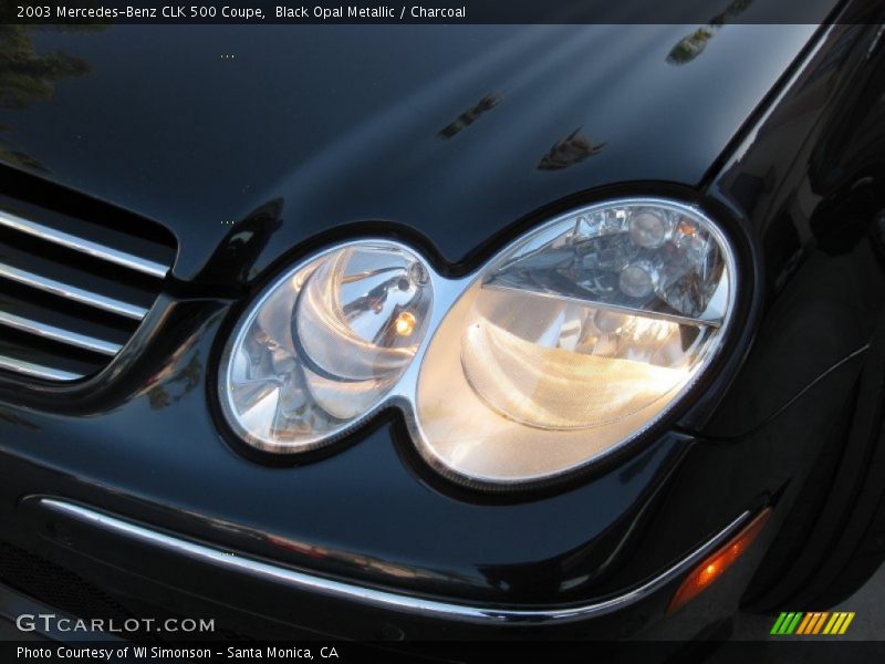 Black Opal Metallic / Charcoal 2003 Mercedes-Benz CLK 500 Coupe