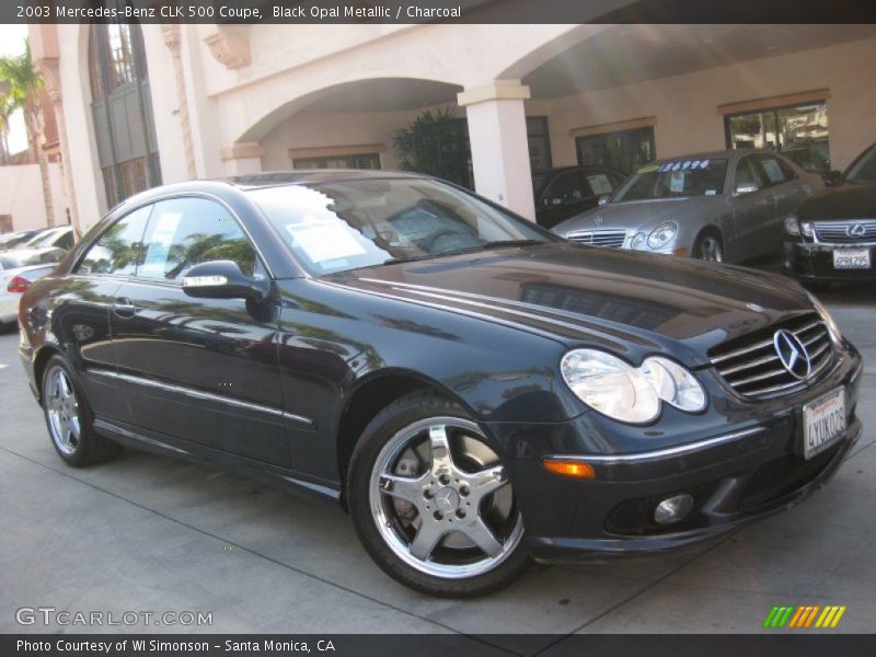 Black Opal Metallic / Charcoal 2003 Mercedes-Benz CLK 500 Coupe