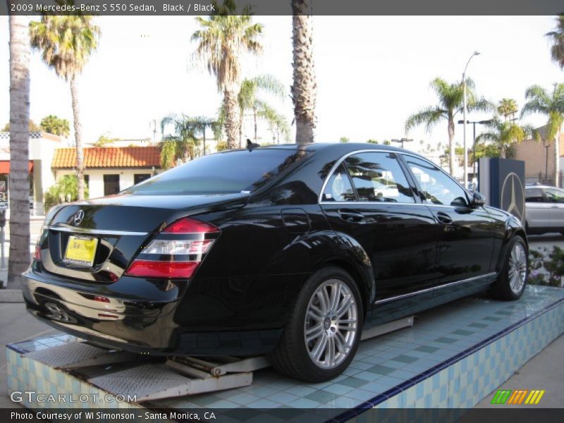Black / Black 2009 Mercedes-Benz S 550 Sedan