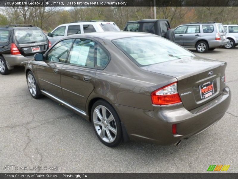 Deep Bronze Metallic / Warm Ivory 2009 Subaru Legacy 3.0R Limited