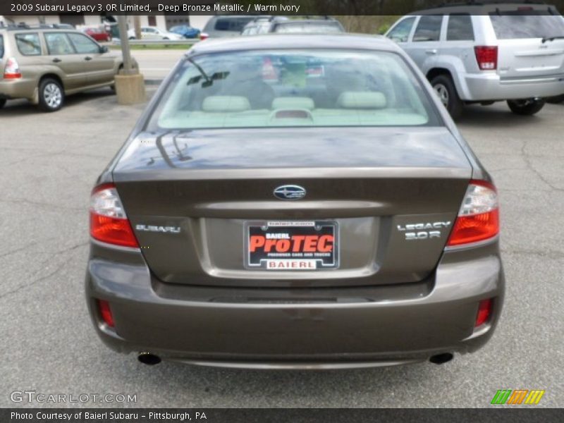 Deep Bronze Metallic / Warm Ivory 2009 Subaru Legacy 3.0R Limited