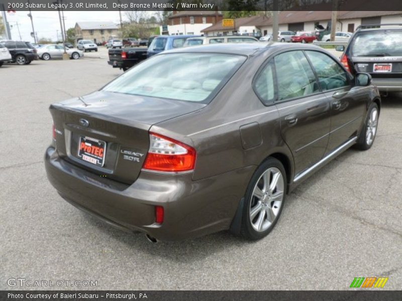 Deep Bronze Metallic / Warm Ivory 2009 Subaru Legacy 3.0R Limited