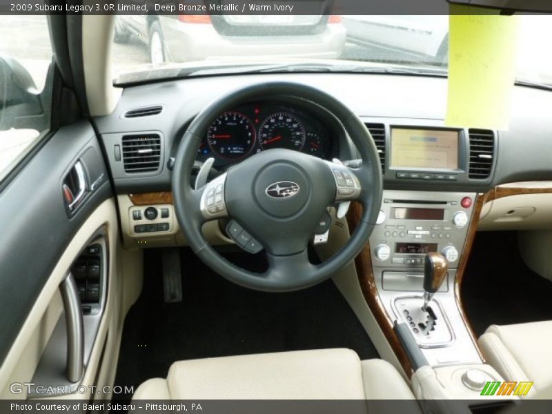 Deep Bronze Metallic / Warm Ivory 2009 Subaru Legacy 3.0R Limited