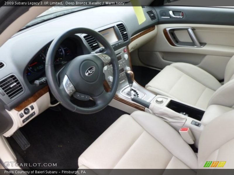 Deep Bronze Metallic / Warm Ivory 2009 Subaru Legacy 3.0R Limited