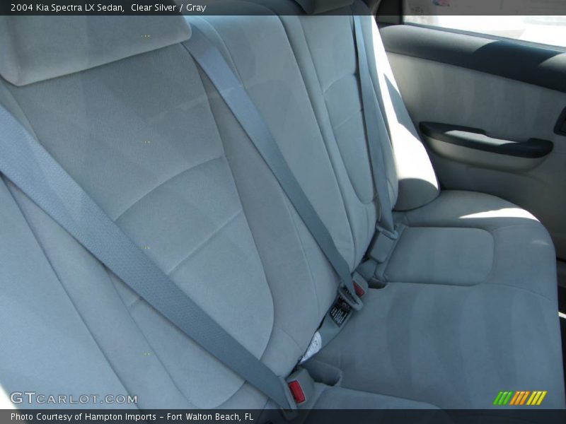 Clear Silver / Gray 2004 Kia Spectra LX Sedan