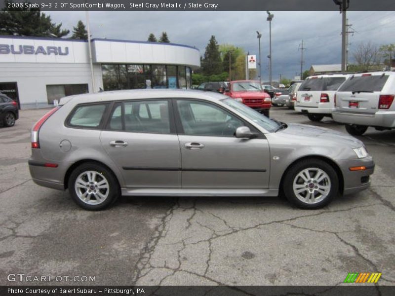 Steel Gray Metallic / Slate Gray 2006 Saab 9-3 2.0T SportCombi Wagon