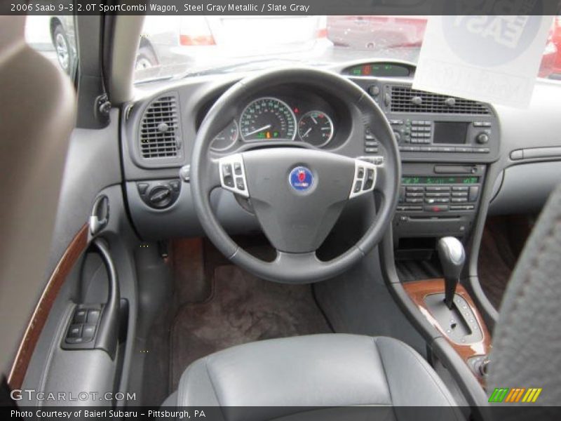 Steel Gray Metallic / Slate Gray 2006 Saab 9-3 2.0T SportCombi Wagon