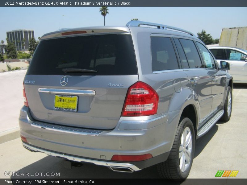 Paladium Silver Metallic / Black 2012 Mercedes-Benz GL 450 4Matic