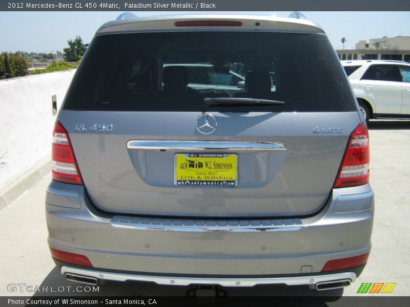 Paladium Silver Metallic / Black 2012 Mercedes-Benz GL 450 4Matic