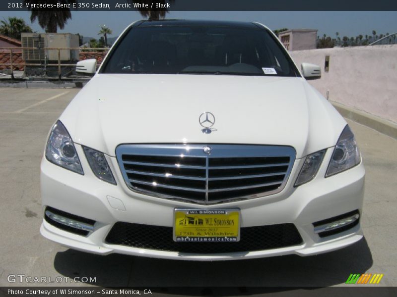 Arctic White / Black 2012 Mercedes-Benz E 350 Sedan