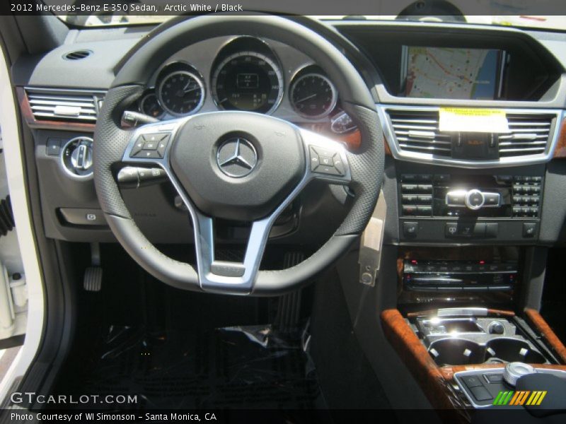 Arctic White / Black 2012 Mercedes-Benz E 350 Sedan