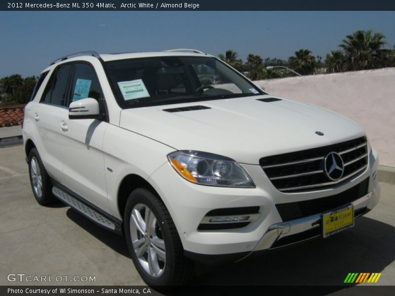 Arctic White / Almond Beige 2012 Mercedes-Benz ML 350 4Matic