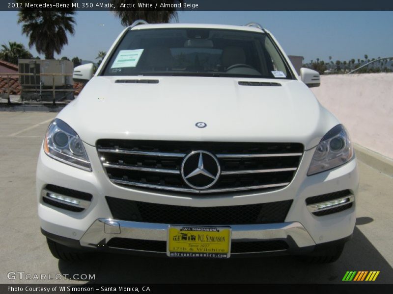 Arctic White / Almond Beige 2012 Mercedes-Benz ML 350 4Matic