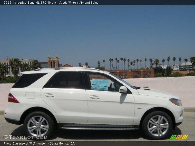 Arctic White / Almond Beige 2012 Mercedes-Benz ML 350 4Matic