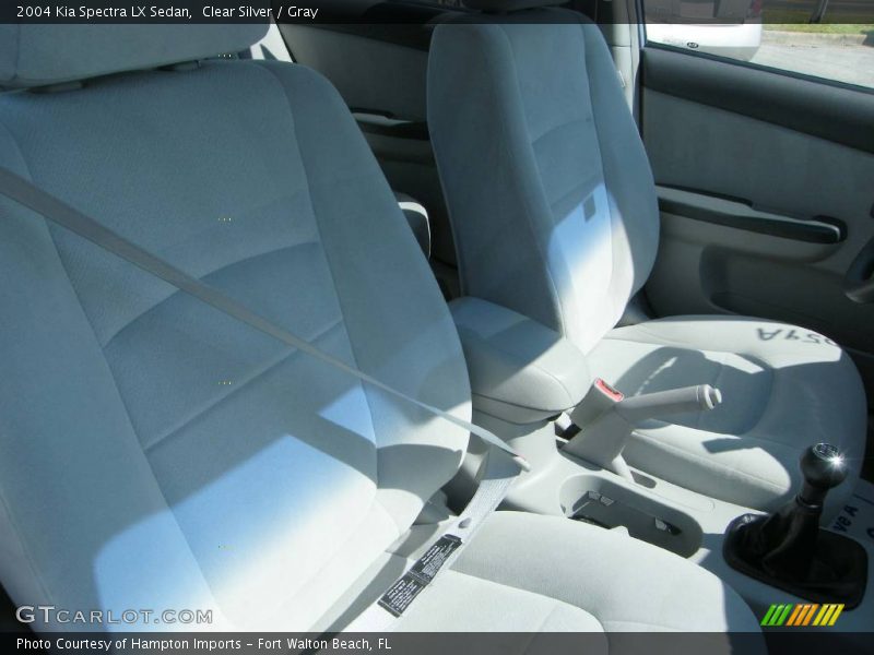 Clear Silver / Gray 2004 Kia Spectra LX Sedan