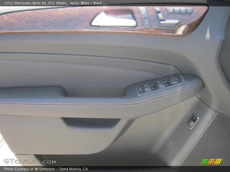 Arctic White / Black 2012 Mercedes-Benz ML 350 4Matic
