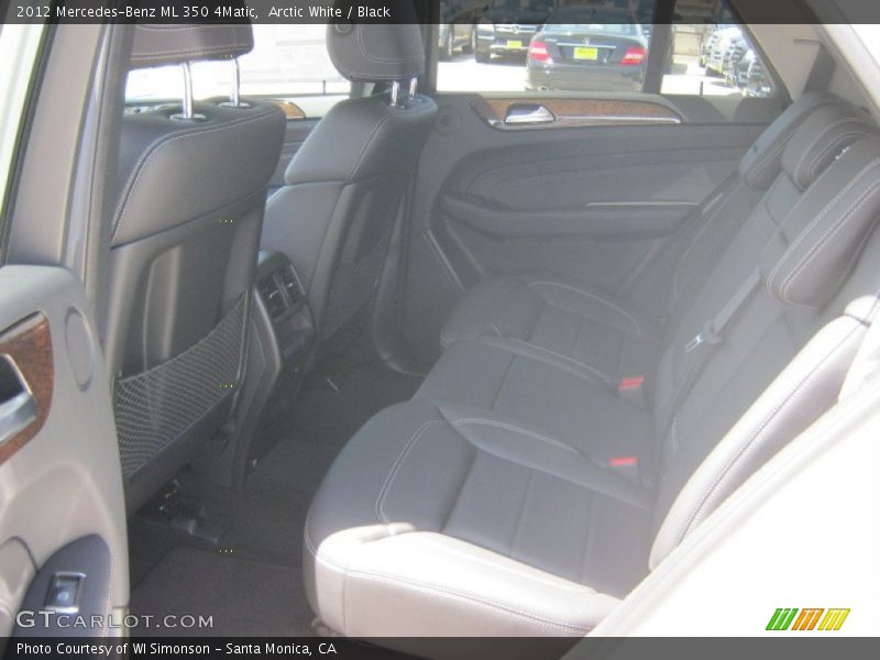 Arctic White / Black 2012 Mercedes-Benz ML 350 4Matic