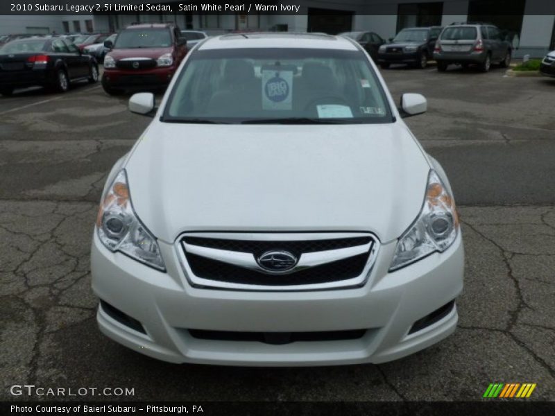 Satin White Pearl / Warm Ivory 2010 Subaru Legacy 2.5i Limited Sedan
