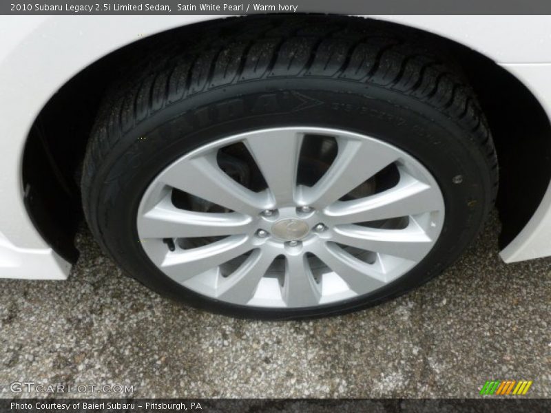 Satin White Pearl / Warm Ivory 2010 Subaru Legacy 2.5i Limited Sedan