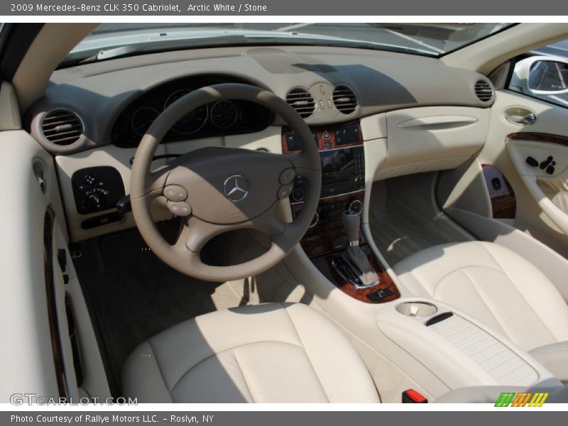 Arctic White / Stone 2009 Mercedes-Benz CLK 350 Cabriolet