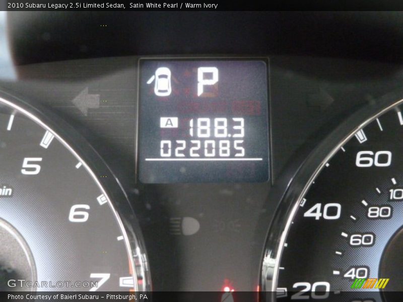 Satin White Pearl / Warm Ivory 2010 Subaru Legacy 2.5i Limited Sedan