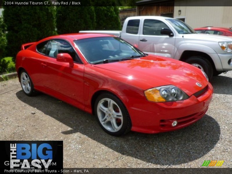 Rally Red / Black 2004 Hyundai Tiburon GT