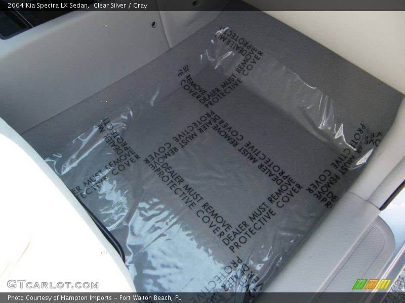 Clear Silver / Gray 2004 Kia Spectra LX Sedan