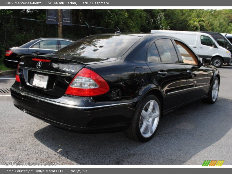 Black / Cashmere 2009 Mercedes-Benz E 350 4Matic Sedan
