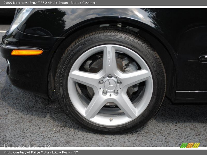 Black / Cashmere 2009 Mercedes-Benz E 350 4Matic Sedan