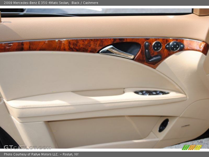 Black / Cashmere 2009 Mercedes-Benz E 350 4Matic Sedan
