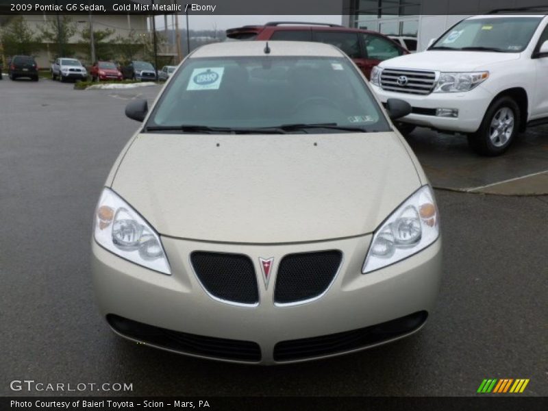 Gold Mist Metallic / Ebony 2009 Pontiac G6 Sedan