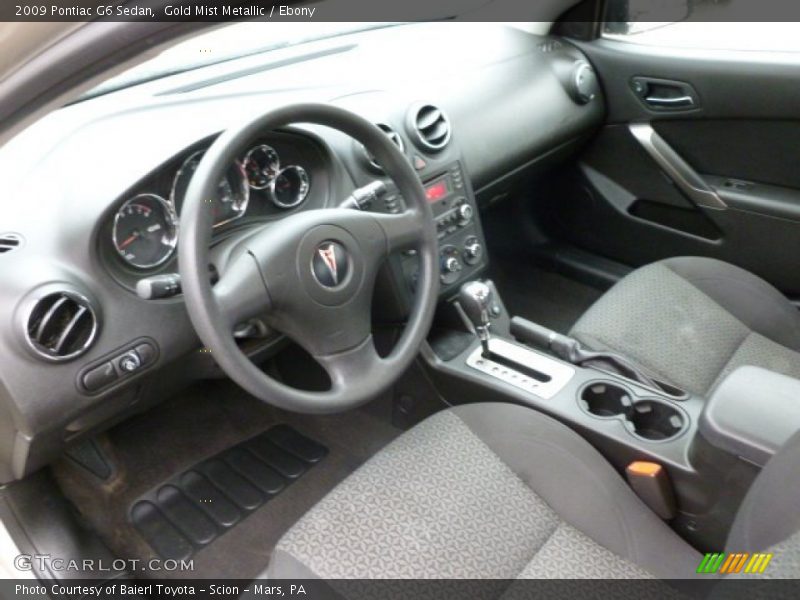 Gold Mist Metallic / Ebony 2009 Pontiac G6 Sedan